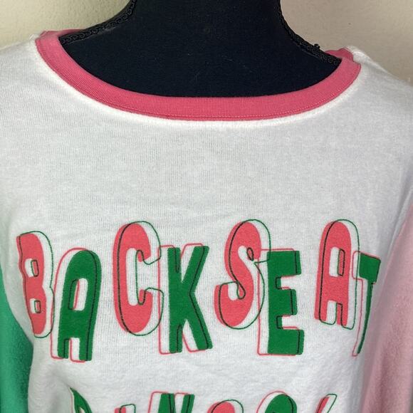New! Wildfox Backseat Bingo color block sweatshirt women’s XS - Picture 3 of 13